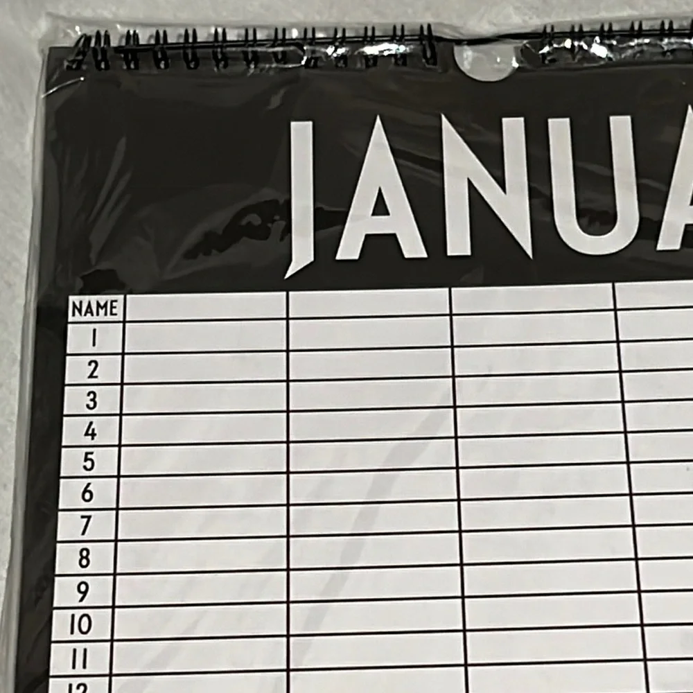 DESIGN LETTERS + Arne Jacobsen - monthly planner typography by Arne Jacobsen